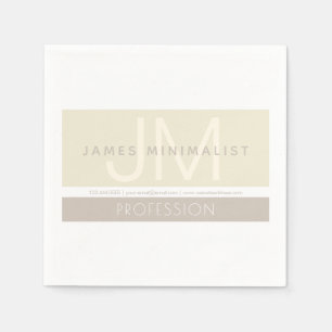 Modernes Minimalistisch   Taupe-Erdtöne Serviette