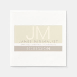Modernes Minimalistisch   Taupe-Erdtöne Serviette