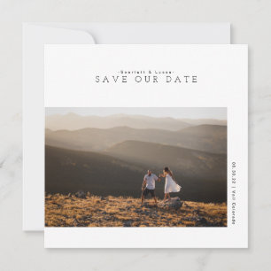 Modernes Minimalistisch   Unsere Datumskarte Geret Save The Date