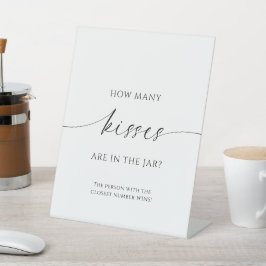 Modernes Minimalistisch, wie viele Küsse im Jar si Sockelschild