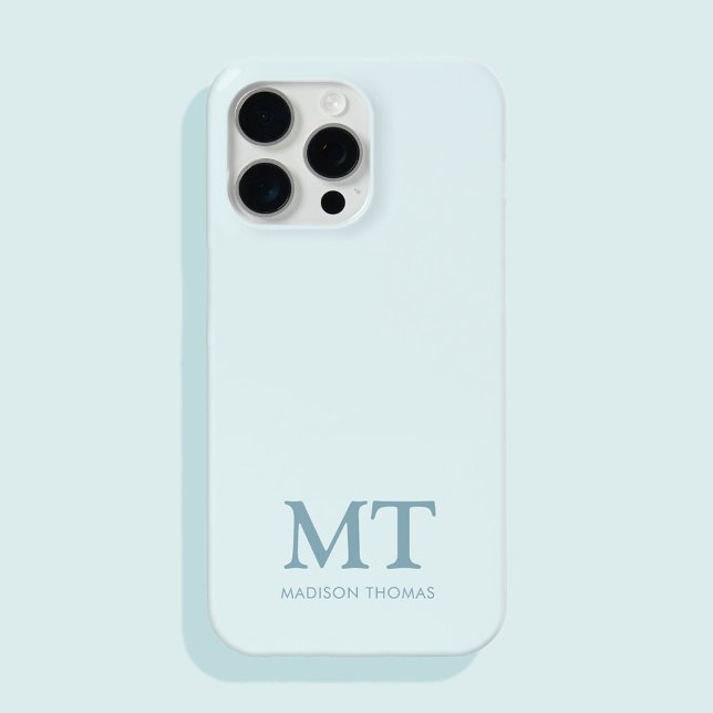 Modernes Minimalistischer Name Anfangsmonogramm Case-Mate iPhone Hülle (Von Creator hochgeladen)