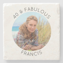 Modernes Minimalistisches 40 & Fabulous Circle Fot Steinuntersetzer