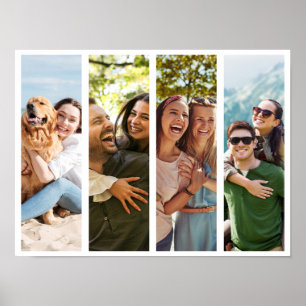 Modernes Minimalistisches 4-Fotomaterial Poster