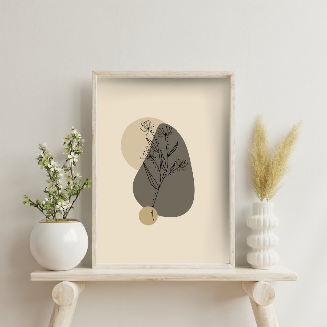 Modernes Minimalistisches Abstrakt geometrisches P Poster (Von Creator hochgeladen)