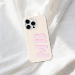 Modernes Minimalistisches Anfangsmonogramm Case-Mate iPhone Hülle<br><div class="desc">Moderne Minimalistische Initial Monogram iPhone Case</div>