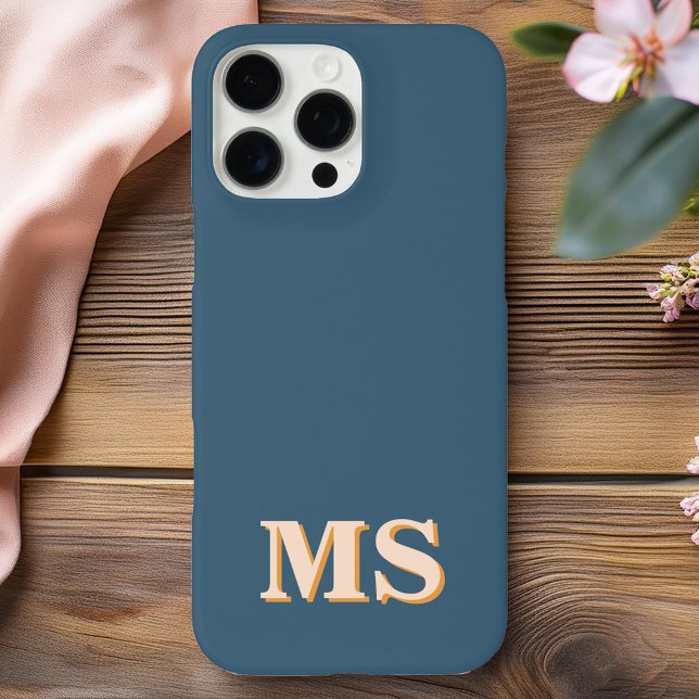 Modernes Minimalistisches Anfangsmonogramm Case-Mate iPhone Hülle (Von Creator hochgeladen)
