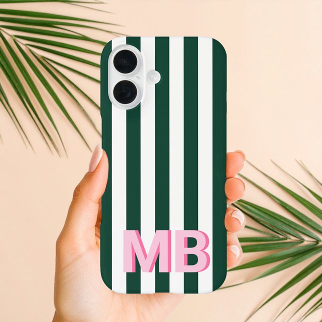 Modernes Minimalistisches Anfangsmonogramm Case-Mate iPhone Hülle (Von Creator hochgeladen)