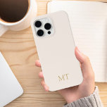 Modernes Minimalistisches Anfangsmonogramm Case-Mate iPhone Hülle<br><div class="desc">Minimalistisches,  modernes Monogram Phone Case. Erstellen Sie Ihren eigenen personalisierten iPhone Case mit individuellem Anfangsnamen.</div>