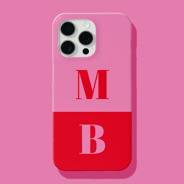 Modernes Minimalistisches Anfangsmonogramm Case-Mate iPhone Hülle (Von Creator hochgeladen)
