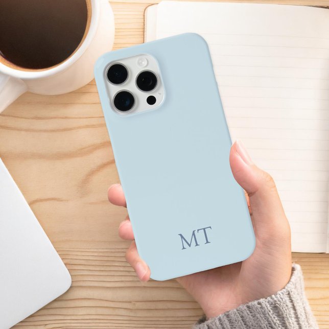 Modernes minimalistisches Anfangsmonogramm iPhone Hülle (Von Creator hochgeladen)