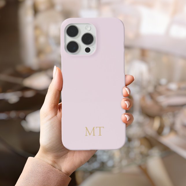 Modernes Minimalistisches Anfangsmonogramm iPhone Hülle (Von Creator hochgeladen)