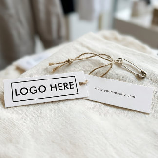 Modernes minimalistisches Anhänger-Tag mit eigenem