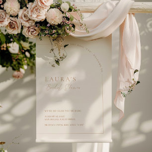 Modernes Minimalistisches Arch-Brautparty Poster