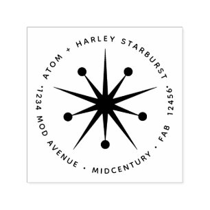 Modernes Minimalistisches Atomprogramm der Sternex Permastempel