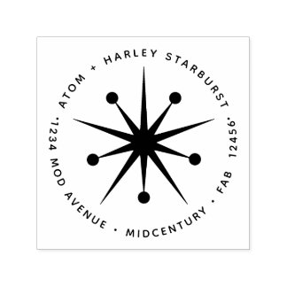 Modernes Minimalistisches Atomprogramm der Sternex Permastempel