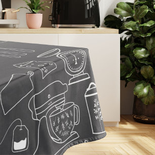 Modernes Minimalistisches Bauernhaus Küche Geschir Tischdecke