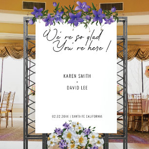 Modernes Minimalistisches Begrüßungszeichen Poster