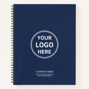 Modernes Minimalistisches Benutzerdefiniertes Logo Notizbuch