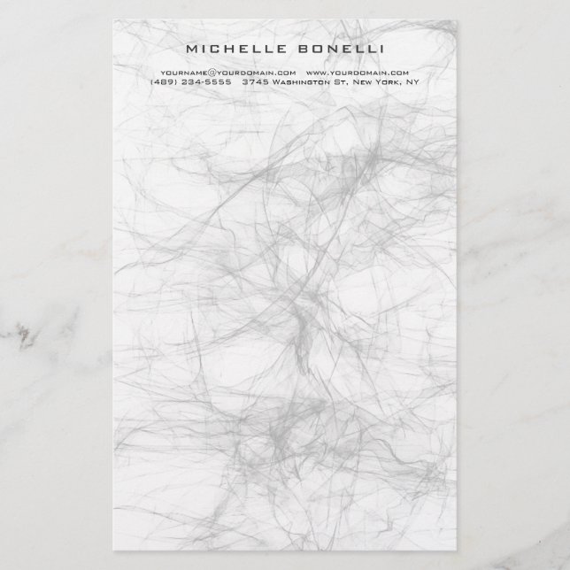 Modernes Minimalistisches Berufliches Graudesign Briefpapier (Vorderseite)