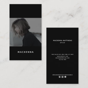 Modernes Minimalistisches Berufliches Haar-Stylist Visitenkarte