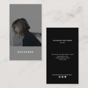 Modernes Minimalistisches Berufliches Haar-Stylist Visitenkarte