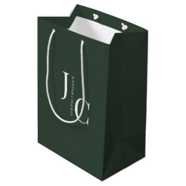 Modernes Minimalistisches Berufliches Monogramm Du Mittlere Geschenktüte