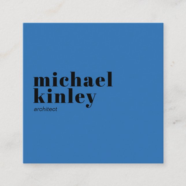 Modernes, minimalistisches berufliches Netzwerk Quadratische Visitenkarte (Vorderseite)