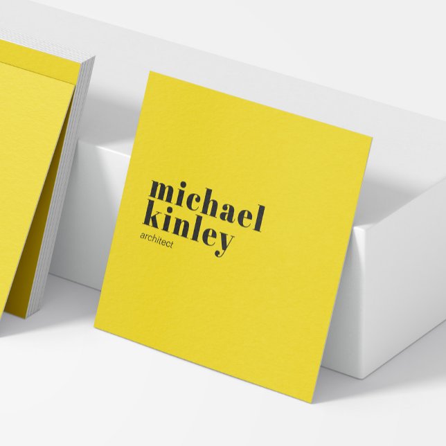 Modernes, minimalistisches berufliches Netzwerk Quadratische Visitenkarte (Von Creator hochgeladen)