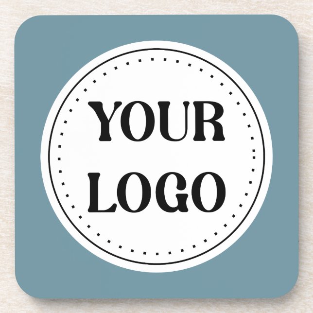 Modernes Minimalistisches Berufliches Schwarz Getränkeuntersetzer (Vorderseite)