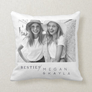Modernes Minimalistisches Best Friends BESTE FREUN Kissen