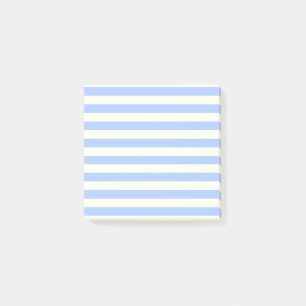 Modernes Minimalistisches Blue Nautical Stripe Ele Post-it Klebezettel