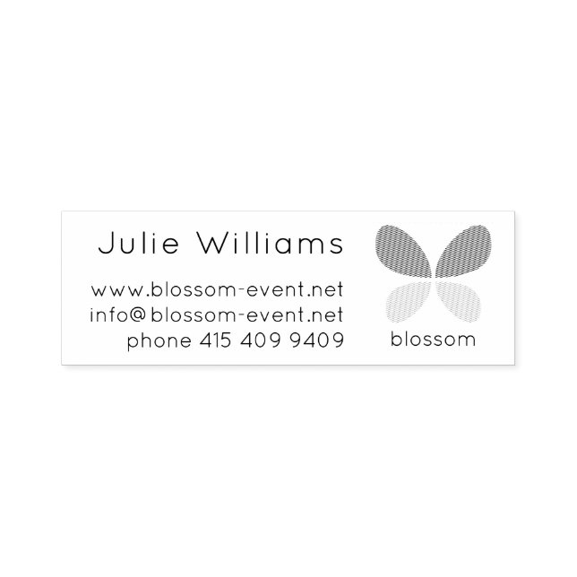 Modernes Minimalistisches Butterfly-Logo. Permastempel (Design)
