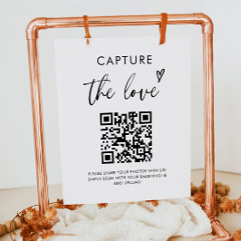 Modernes Minimalistisches Capture Die Liebe Hochze Poster