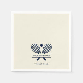 Modernes Minimalistisches Country Club Tennis-Team Serviette