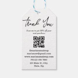 modernes minimalistisches Dankeschön Business-qm-C Geschenkanhänger