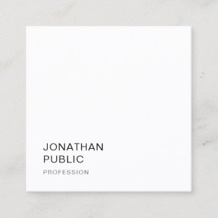 Modernes Minimalistisches Design Trendy Template E Quadratische Visitenkarte