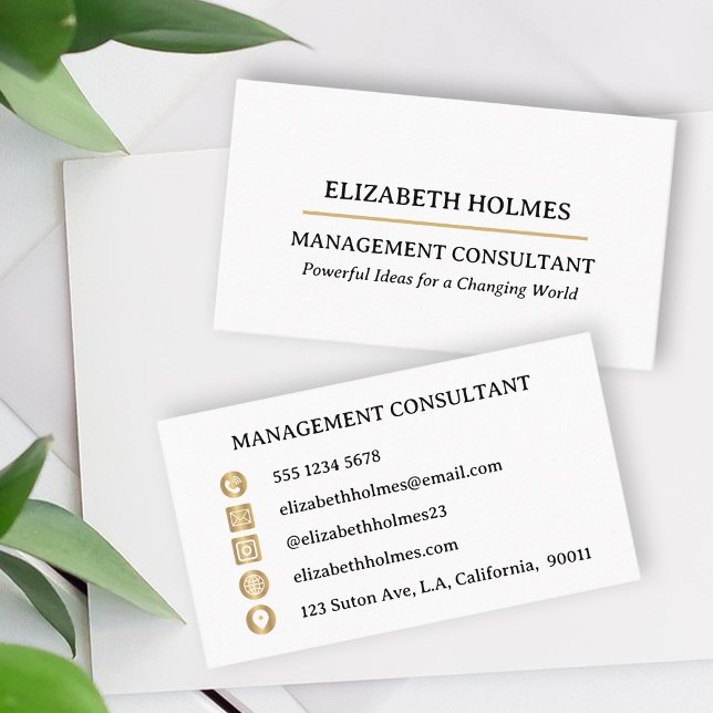 Modernes Minimalistisches Design Visitenkarte (Von Creator hochgeladen)