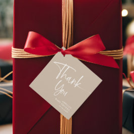 Modernes Minimalistisches Drehbuch Vielen Dank Geschenkanhänger