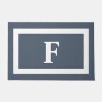 Modernes Minimalistisches, dunkelblaues Monogramm