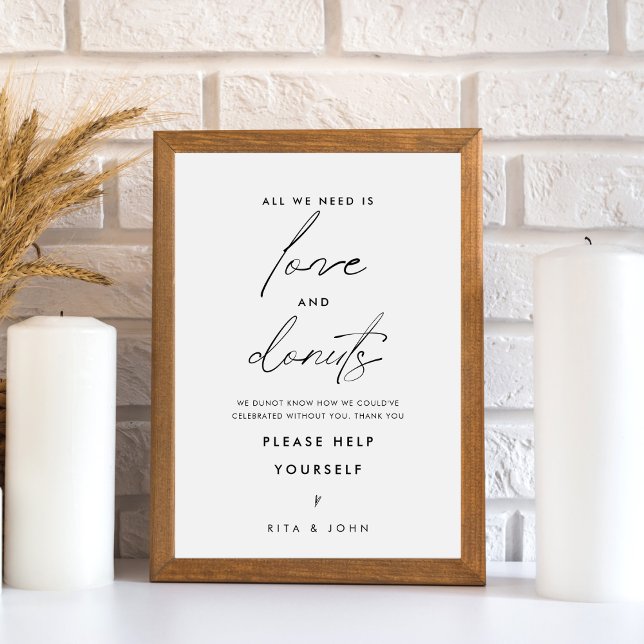 Modernes Minimalistisches Dunot Bar Wedding Cake S Poster (Von Creator hochgeladen)