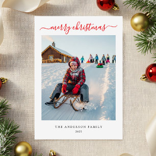 Modernes Minimalistisches Ein Foto Weihnachten