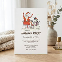 Modernes Minimalistisches Einfache Linie Party
