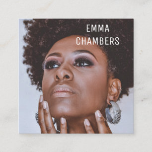 Modernes Minimalistisches, einfaches Berufliches F Quadratische Visitenkarte