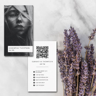 Modernes Minimalistisches, einfaches Berufliches F Visitenkarte