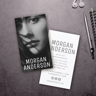 Modernes Minimalistisches einfaches Berufliches Fo Visitenkarte
