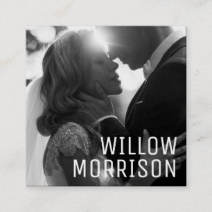 Modernes Minimalistisches, einfaches, Berufliches  Quadratische Visitenkarte