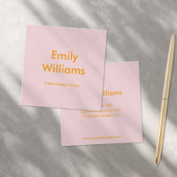 Modernes Minimalistisches, einfaches Orange Pink
