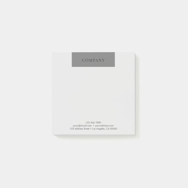 Modernes Minimalistisches einfaches Post-it Klebezettel (Vorderseite)