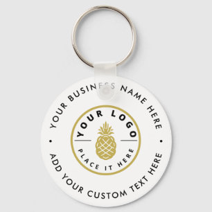 Modernes Minimalistisches, einfaches Werbelogo Schlüsselanhänger