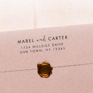 Modernes, Minimalistisches Elegantes Einfaches Hoc Gummistempel